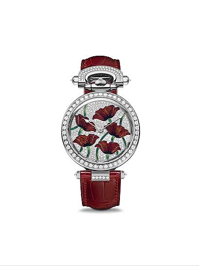 Bovet, часы Amadeo Fleurier, белое золото, эмаль, бриллианты, 39 мм, механизм с автоподзаводом