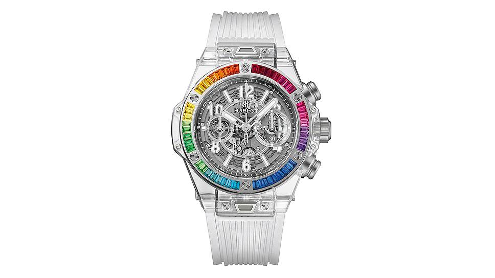 Big Bang Unico Sapphire Rainbow, сапфир, разноцветные сапфиры, рубины, топазы, цавориты