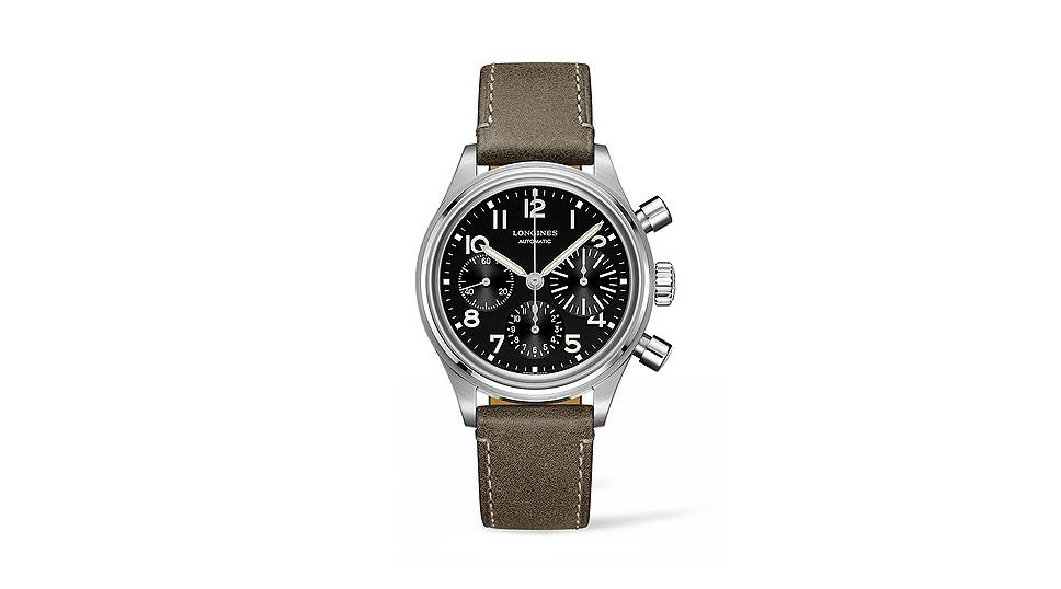 Часы Avigation Big Eye, сталь, 41 мм, механизм с ручным подзаводом, Longines