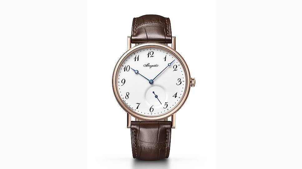 Часы Classique, розовое золото, эмаль, 40 мм, механизм с ручным подзаводом, Breguet