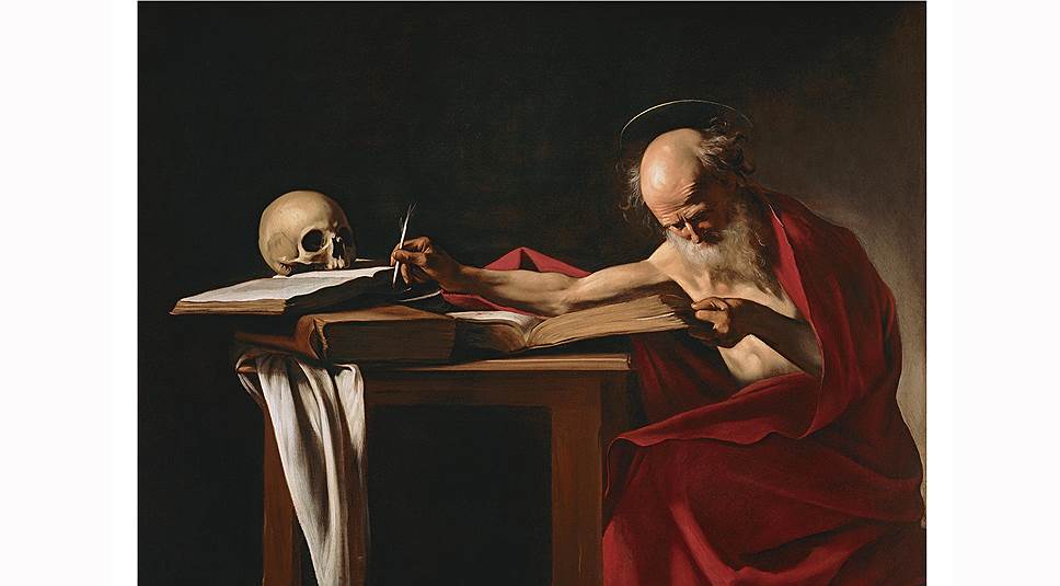 "Пишущий святой Иероним", 1604-1605, галерея Боргезе