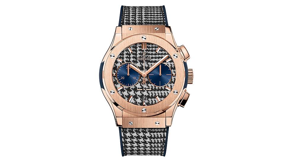 Chronograph Italia Independent Prince-De-Galles Titanium, титан, ткань Rubinacci, 45 мм, механизм с автоматическим подзаводом 