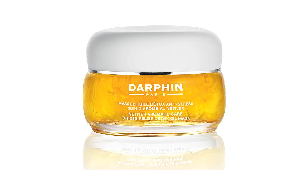 Новинка бренда — маска Vetiver Aromatic Care Stress Relief Detox Oil Mask, Darphin, создана на основе экстракта золотистых цветочных лепестков и комплекса эфирных масел ветивера, зубчатой лаванды, герани и душицы. Успокаивает и питает кожу, придает ей здоровый вид и сияние, нейтрализуя воздействие стресса