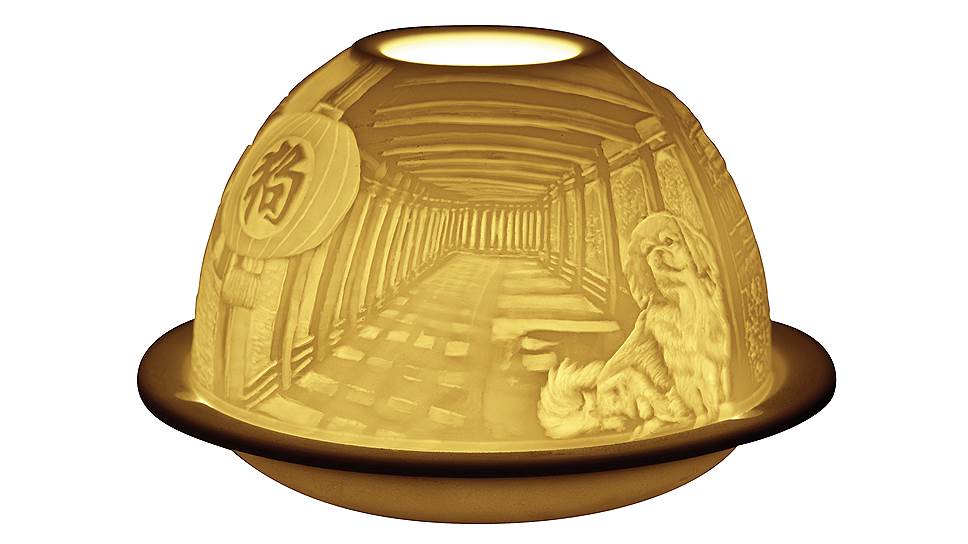 Подсвечник Chinese Dog, фарфор, Bernardaud 