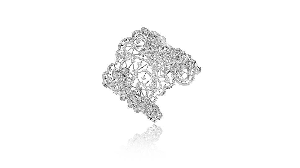 Браслет Chopard Green Carpet, белое золото сертификации Fairmined, бриллианты (16,62 карата)