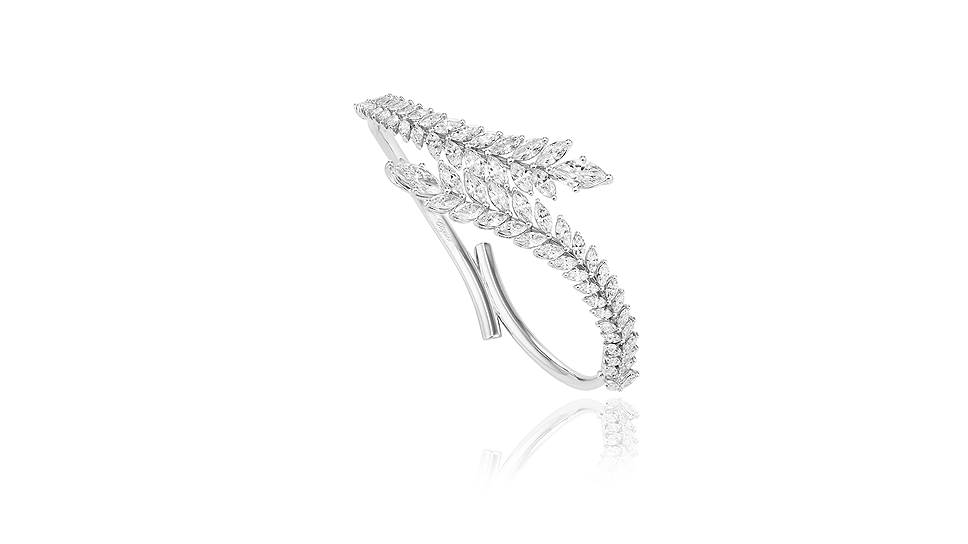 Браслет Chopard Green Carpet, белое золото сертификации Fairmined, бриллианты огранки "маркиз" (8,2 карата)