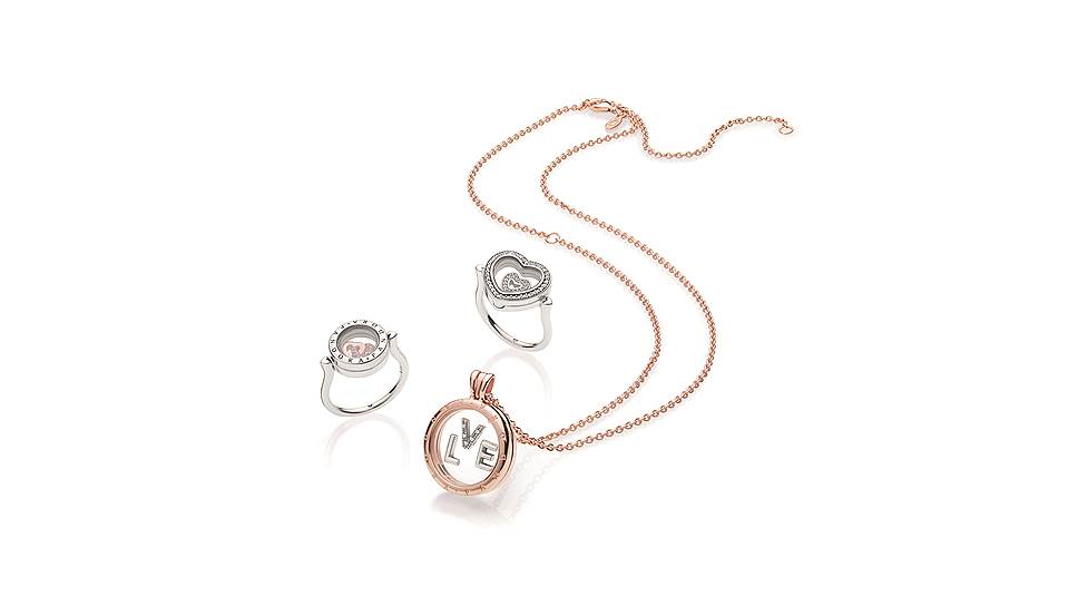 Медальон, сплав PANDORA Rose