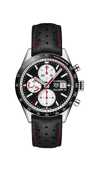 Tag Heuer, часы Carrera Calibre 16, сталь, керамика, 41 мм, механизм с автоматическим подзаводом