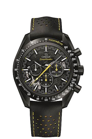 Omega, часы Speedmaster Dark Side of the Moon Apollo 8, керамика, 44,25 мм, механизм с автоматическим подзаводом