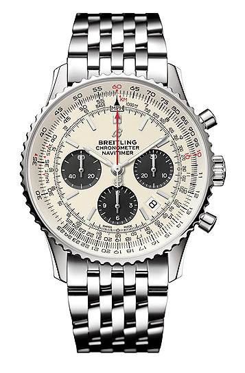 Breitling, часы Navitimer 1 B01 Chronograph, сталь, 43 мм, механизм с автоматическим подзаводом