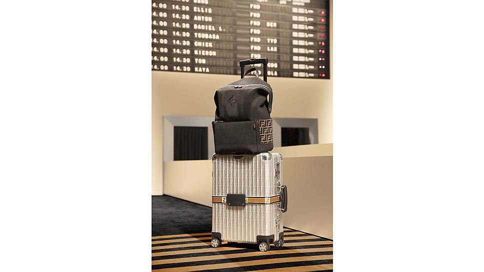 Аксессуары Fendi и чемодан из совместной коллекции с Rimowa