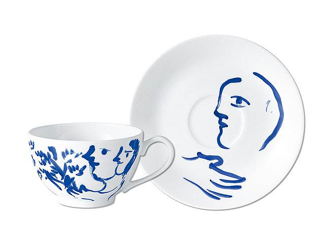 Чайная пара Pour Ida, Marc Chagall for Bernardaud