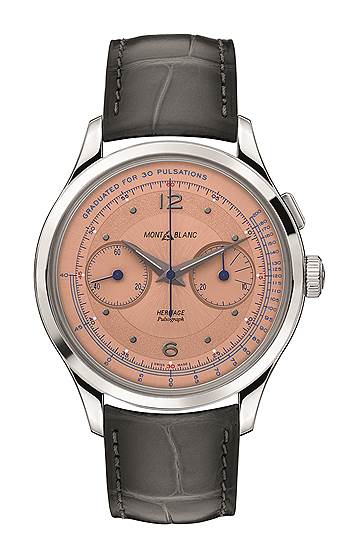 Montblanc, часы Heritage Pulsograph, 40 мм, сталь, механизм с ручным подзаводом 