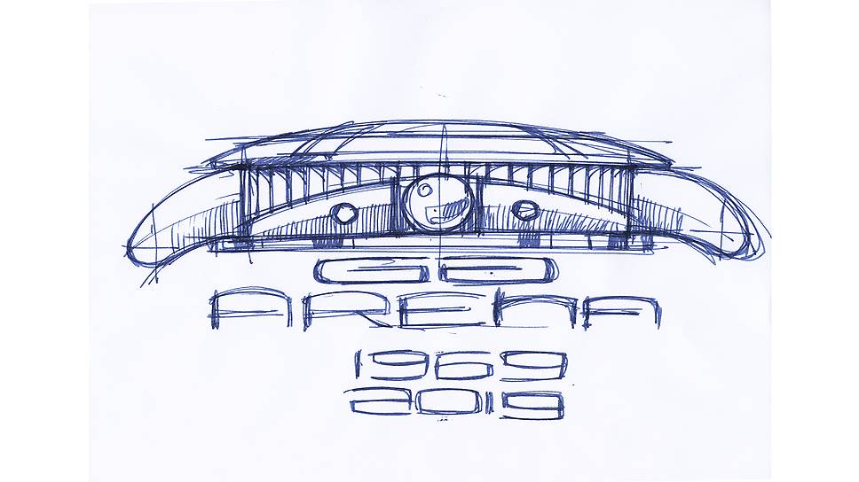 Эскизы модели Gerald Genta 50th Anniversary — Arena Bi-retro 