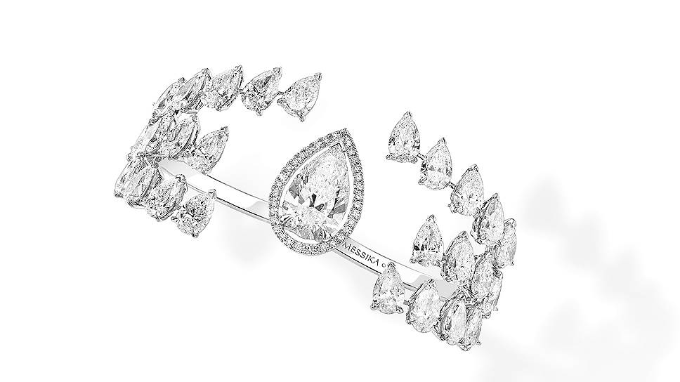 Messika, кольцо Shards of Mirror, белое золото, бриллианты