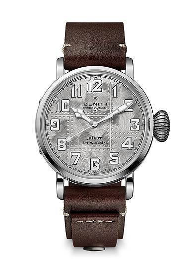 Zenith Pilot type 20 extra special silver 45 мм, серебро, механизм Elite 679 с автоматическим подзаводом, запас хода 50 часов, лимитированный выпуск в 200 экземпляров 