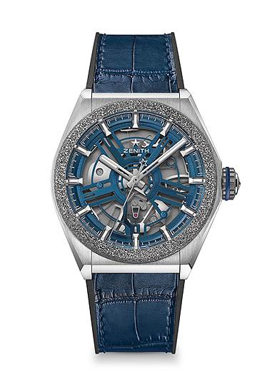 Zenith Defy Inventor 44 мм, титан с кварцеванием, безель из аэронита, механизм с автоматическим подзаводом, запас хода 50 часов, невосприимчивость к магнитным полям и колебаниям температуры 