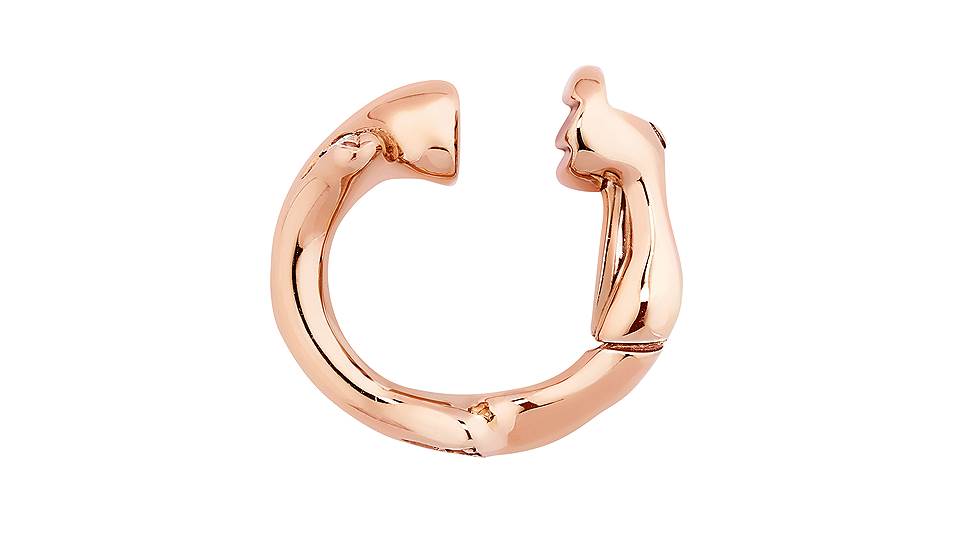 Серьга-каффа Bois de Rose, розовое золото, бриллианты