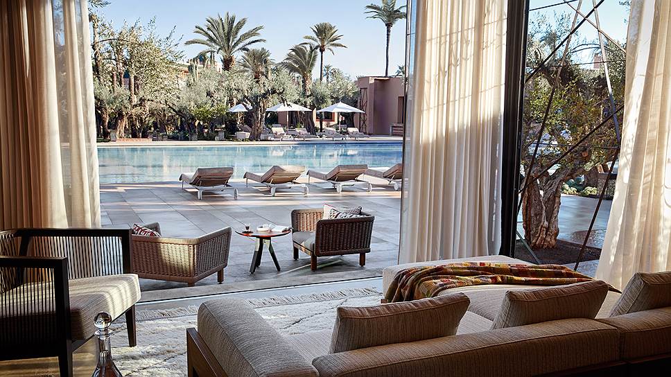 Интерьеры отеля Royal Mansour в Марракеше