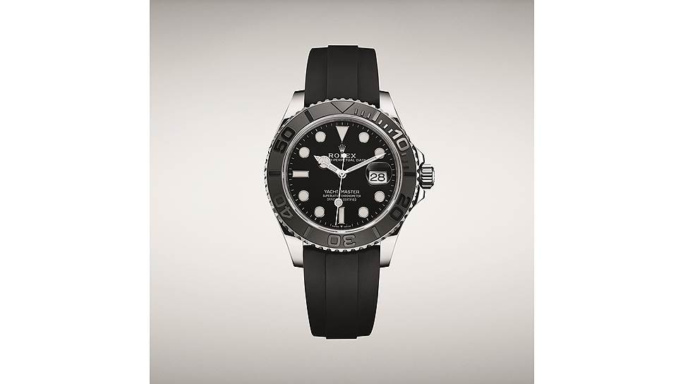 Rolex, часы Yacht-Master II, белое золото, керахром, 42 мм, механизм с автоматическим подзаводом