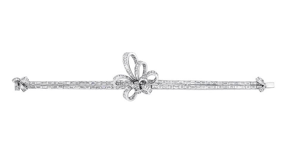 Браслет Twombly, белое золото, бриллианты