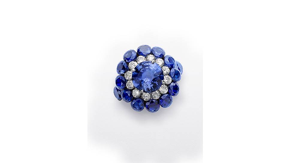 Chopard, кольцо Magical Setting, белое золото, бриллианты сапфиры