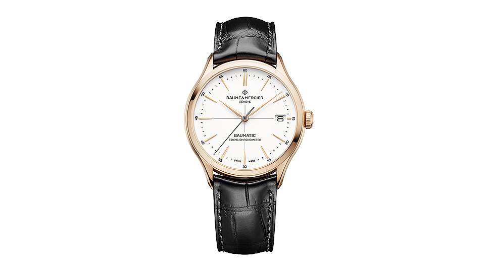 Baume & Mercier, часы Clifton Baumatic, 40x10,3 мм, механизм с автоматическим подзаводом
