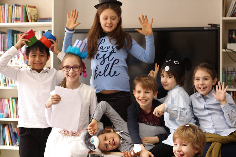 Во время занятий в English Playschool в Москве 