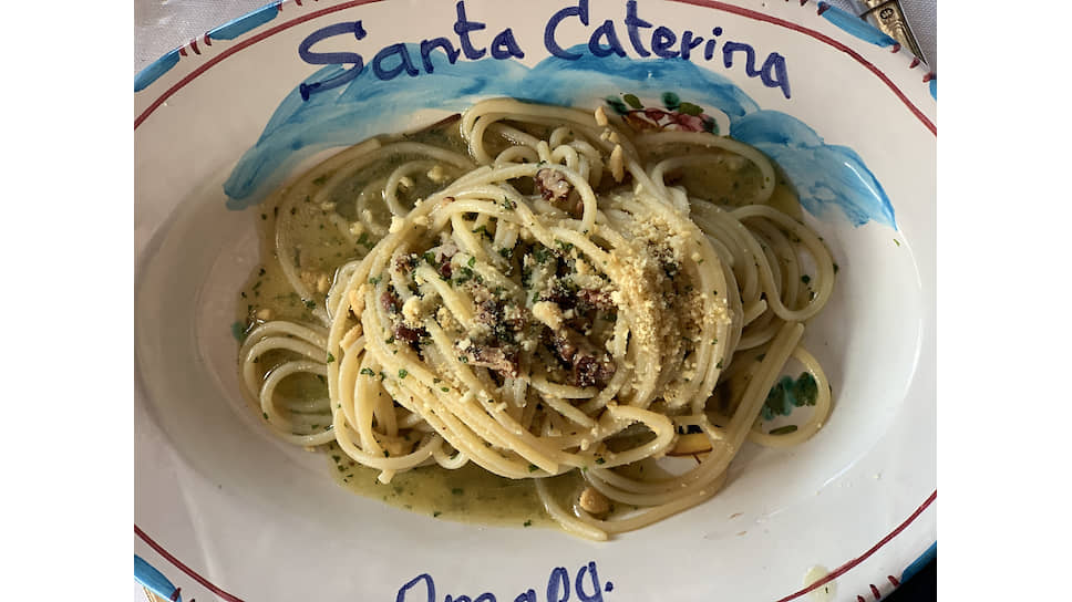 Блюдо в одном из ресторанов отеля Santa Caterina