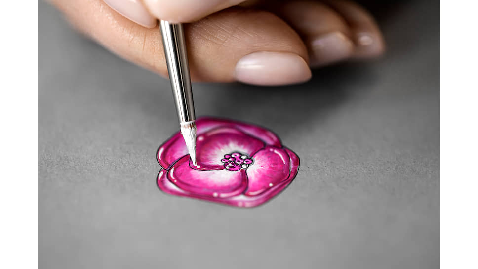 Эскиз кольца Rose Dior Pop
