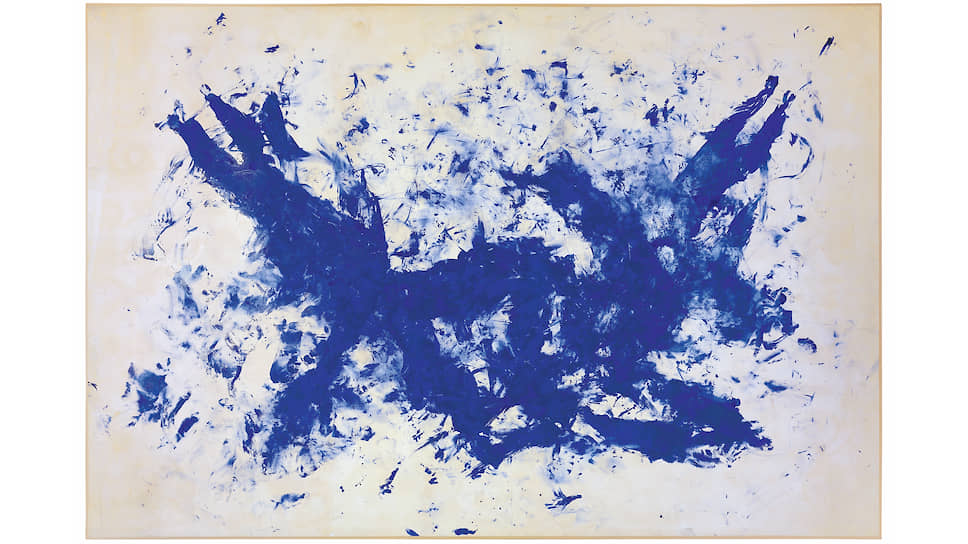 Ив Кляйн, «Антропометрия» (1960). Работа была представлена на выставке «Коллекция Fondation Louis Vuitton. Избранное» в ГМИИ им. А. С. Пушкина
