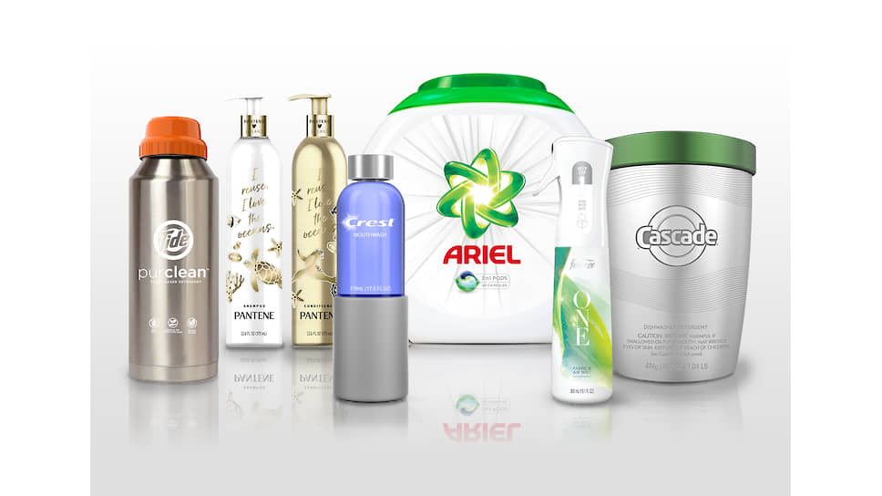 Товары Procter & Gamble в многоразовой упаковке для проекта Loop
