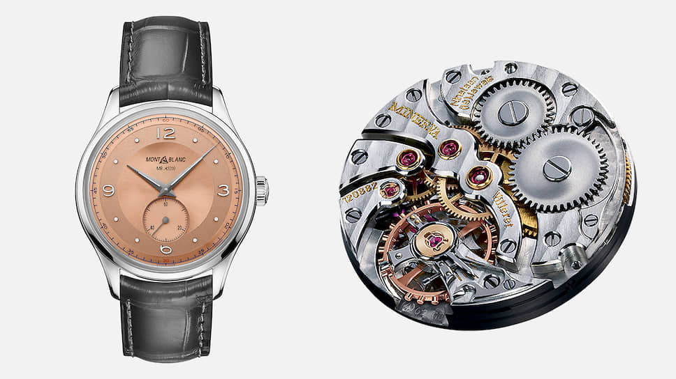 Montblanc Heritage Small Second Limited Edition 38. У этих часов особая история. На мануфактуре Minerva был обнаружен запас механизмов Minerva MB M62.00, произведенных в начале нашего века. Их было 38, теперь они установлены в часах, дизайн которых вдохновлен продукцией Minerva 1950-х годов