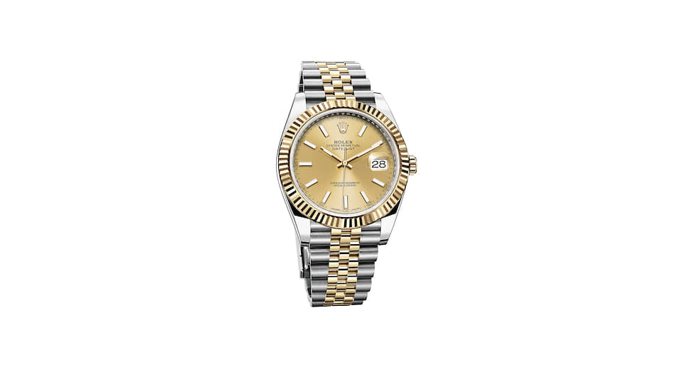 Rolex, часы Oyster Perpetual Datejust, 36 мм, сталь, желтое золото, механизм с автоматическим подзаводом 
