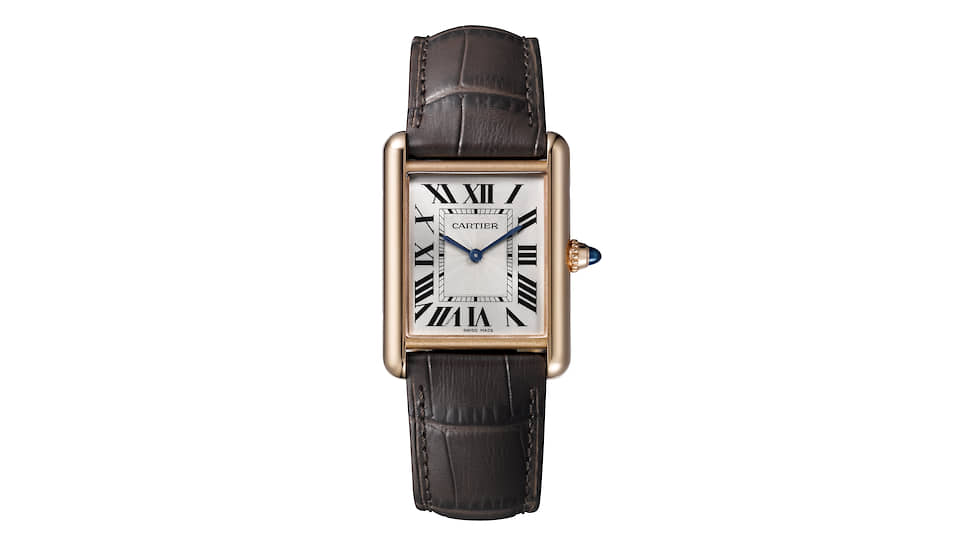 Cartier, часы Tank Louis Cartier, 33,7х25,5 мм, розовое золото, механизм с ручным подзаводом 