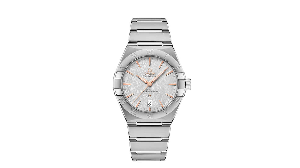 Omega, часы Constellation, 39 мм, сталь, механизм с автоматическим подзаводом, запас хода 55 часов 