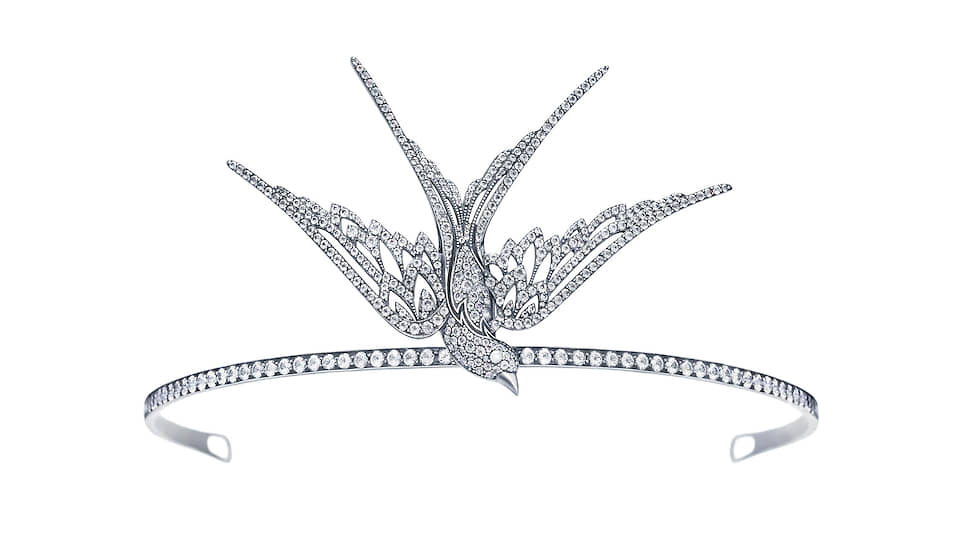 Axenoff Jewellery, «Птичка», серебро, топазы
