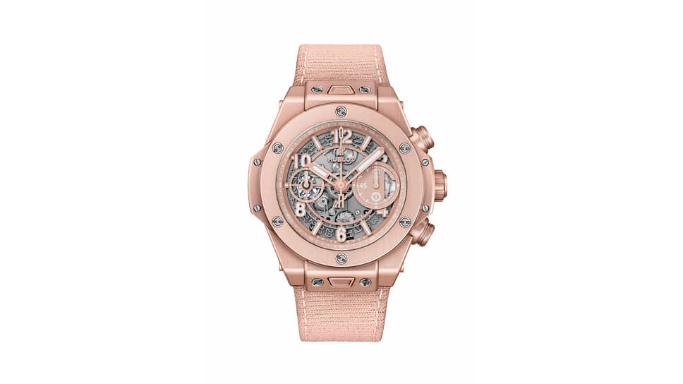Big Bang Unico Millennial Pink, корпус 42 мм из сатинированного, полированного и анодированного алюминия цвета millennial pink 