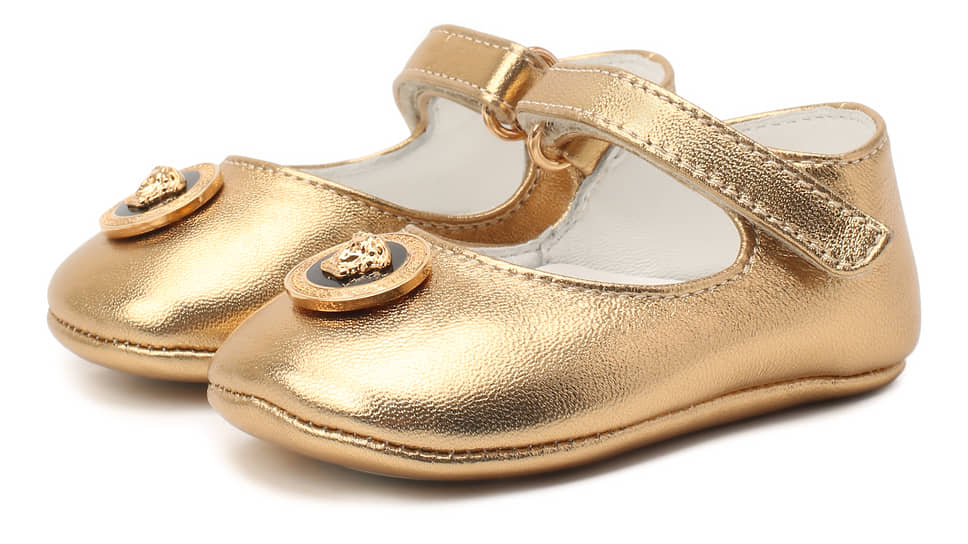Пинетки, Versace, металлизированная кожа, ЦУМ 
