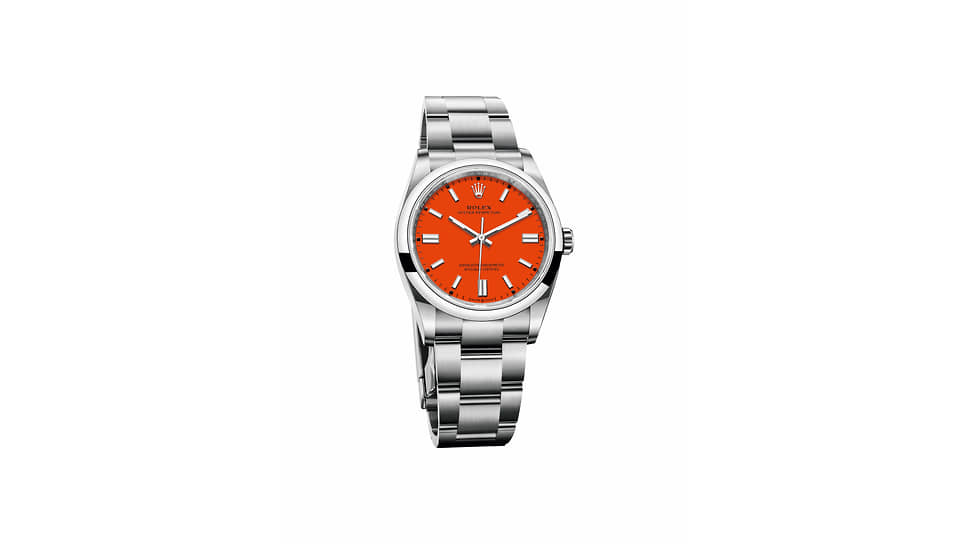 Часы Oyster Perpetual, Rolex, сталь, механизм с автоматическим подзаводом