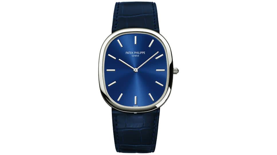 Часы Golden Ellipse, Patek Philippe, 34,5 x 39,5 мм, платина, механизм с автоматическим подзаводом