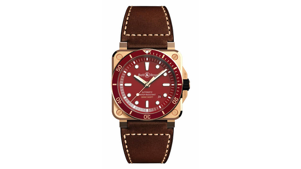 Bell & Ross, часы BR 03-92 Diver Red Bronze, 42 мм, бронза, механизм с автоматическим подзаводом, запас хода 40 часов