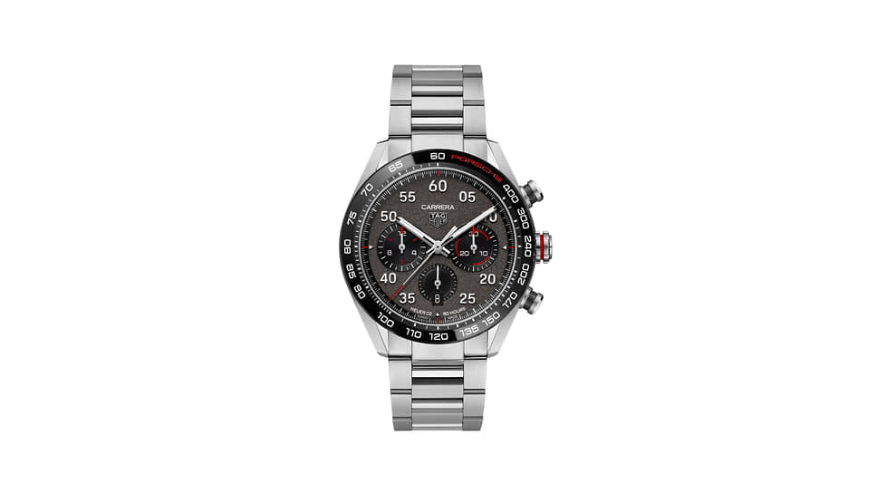 TAG Heuer, часы Carrera Porsche Chronograph Special Edition, 44 мм, сталь, механизм с автоматическим подзаводом 