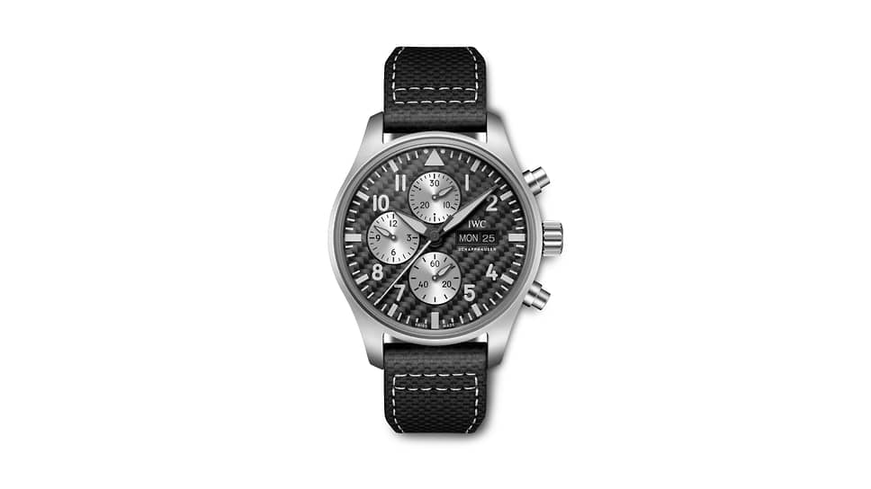 IWC, часы Pilot’s Watch Chronograph Edition «AMG», 43 мм, титан, механизм с автоматическим подзаводом 