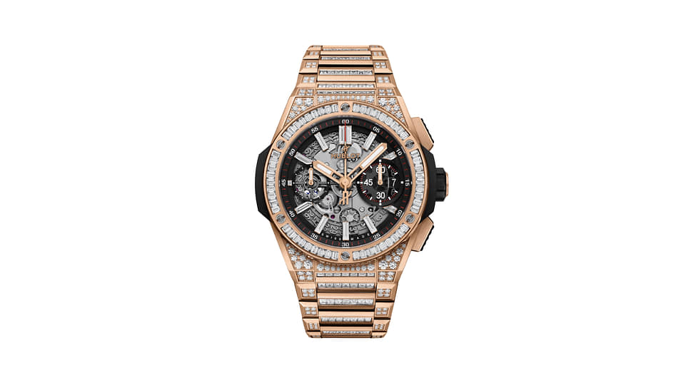 Hublot Big Bang Integral King Gold Pave, корпус 42 мм из 18-каратного золота King, 120 бриллиантов