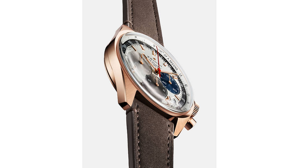 Zenith Chronomaster Original выпускается в стали или в розовом золоте, на браслете или на ремешке из телячьей кожи 