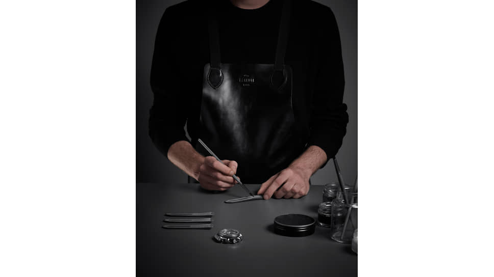 Во время работы над часами Big Bang Berluti Aluminio