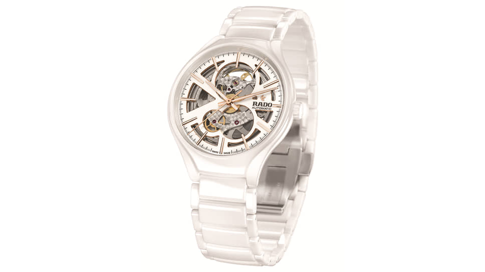 Часы True Open Heart, Rado, 40 мм, керамика, механизм с автоматическим подзаводом
