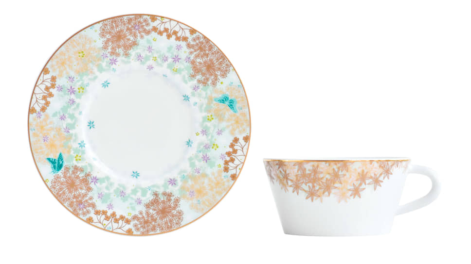 Чайная пара Bernardaud Feerie, фарфор 
