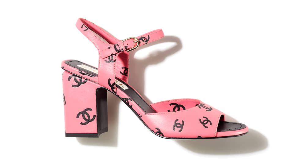 Босоножки Chanel, кожа 